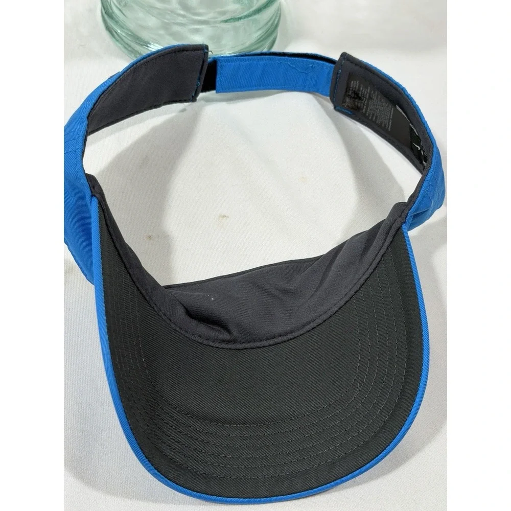 Nike Golf Visor Blue Swoosh Victory Preppy Country Club Adjustable Hat